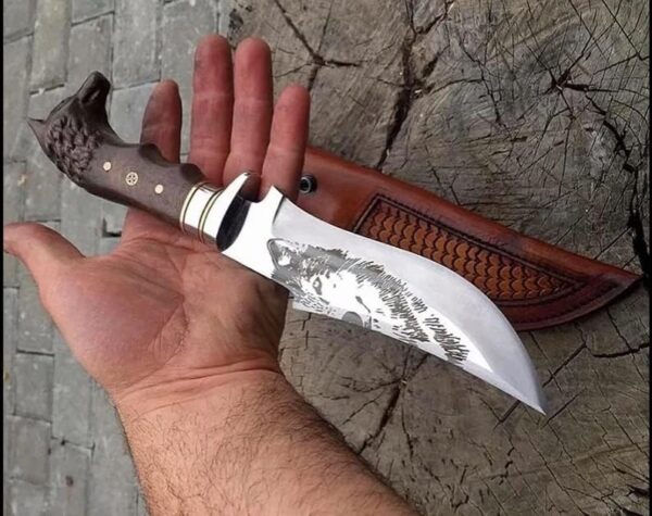 Wolf Head Camping Knife
