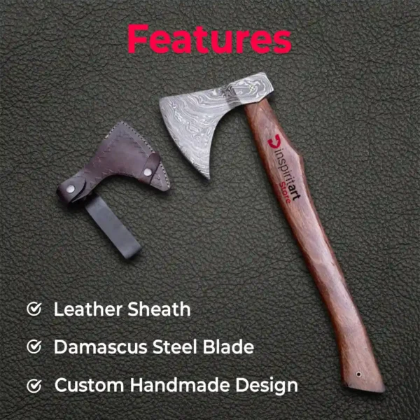 Features of Damascus Hand Forged Axe