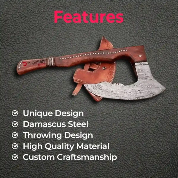 Features of Handmade Throwing Bearded Axe