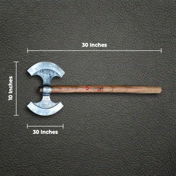 Instruction related Hand-Forged Double Head Axe