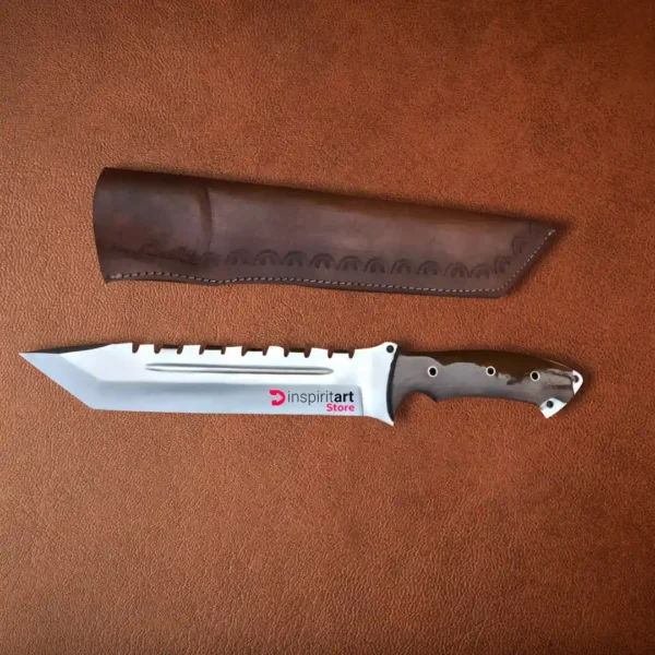 Custom Handmade Hunting Knife with cover