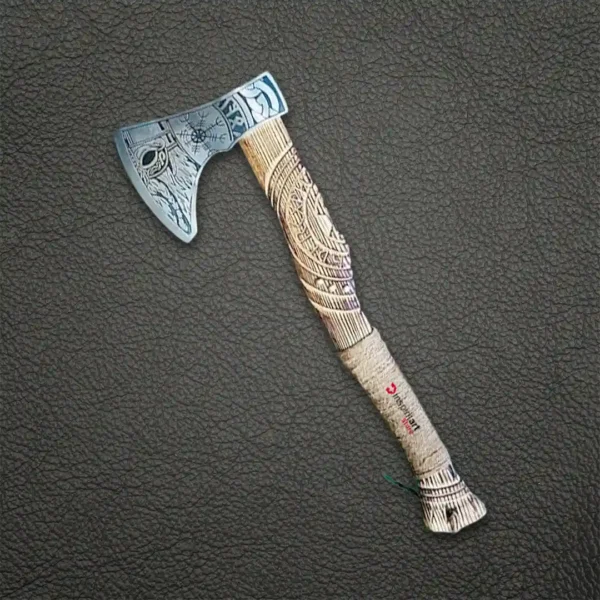 Viking Inspired Rosewood Hand Forged Bearded Axe